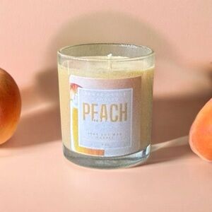 Sugar Grove 10 oz Peach & Sparkling Champagne Scented Single Wick Candle